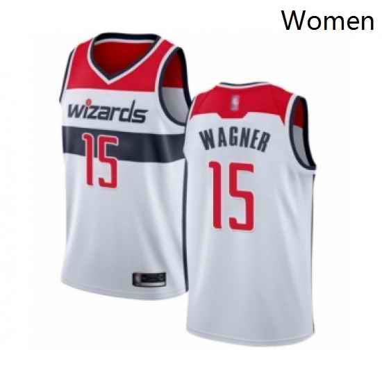 Womens Washington Wizards 15 Moritz Wagner Swingman White Basketball Jersey Association Edition